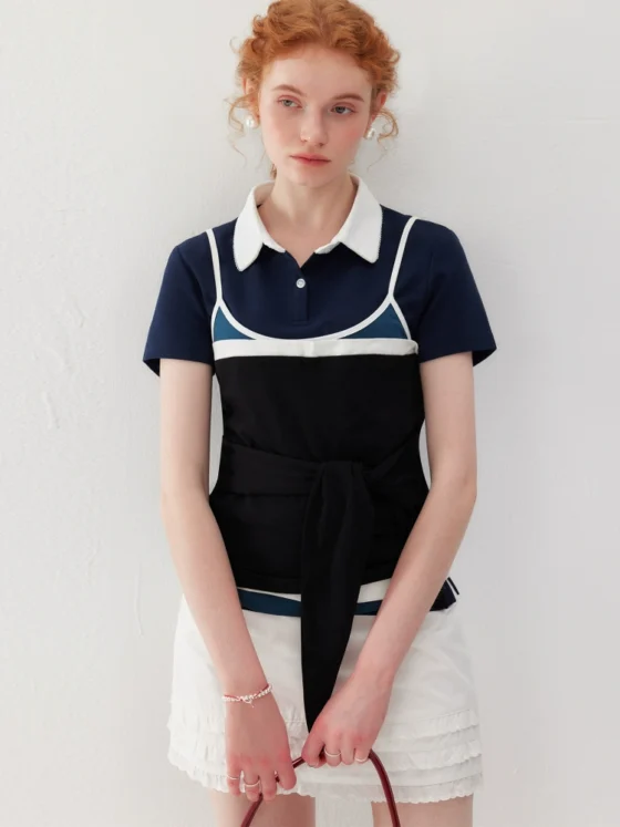 Ladies polo short-sleeved shirts