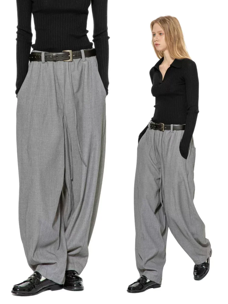 New style stretched-waist balloon pants casual dress pants