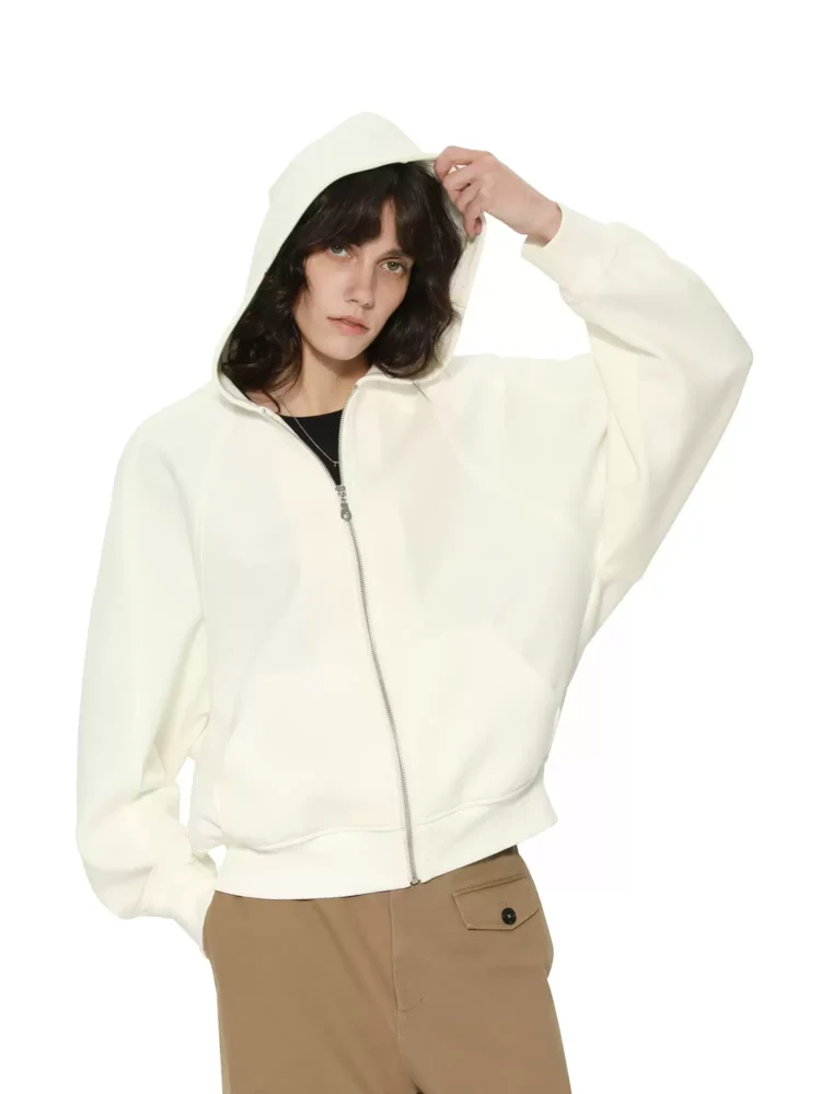 The design sense of the zipper cardigan jacket
