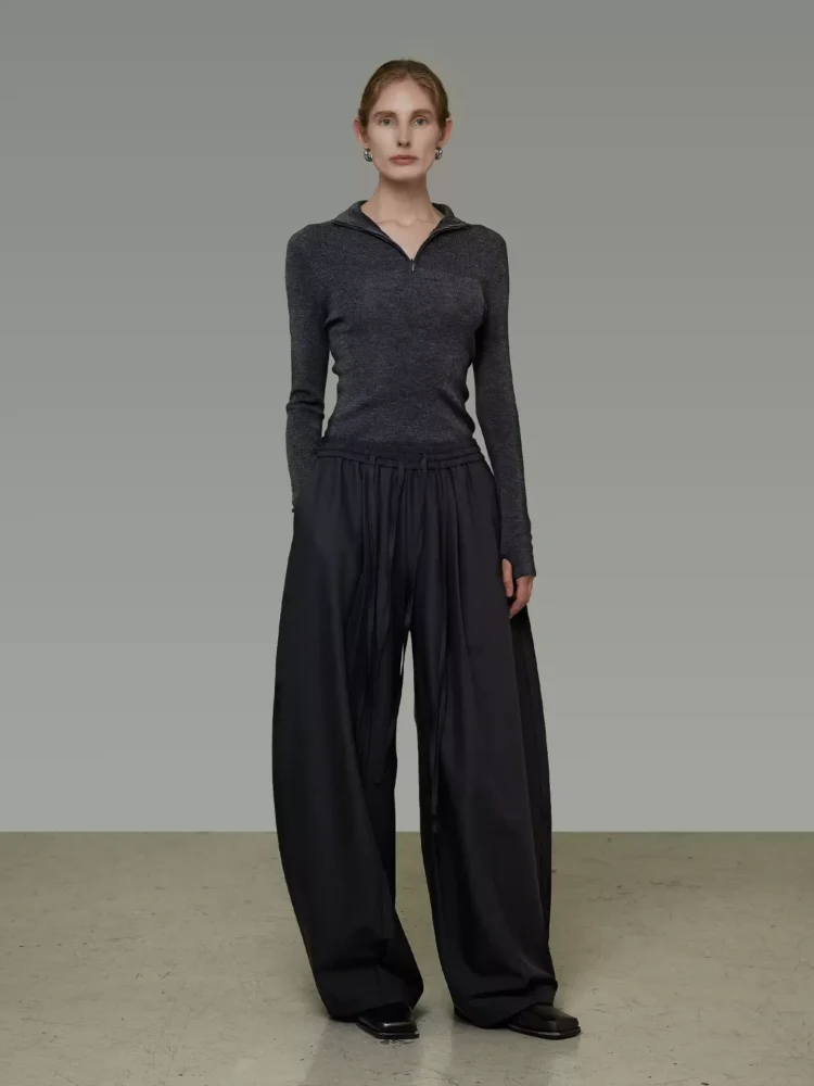 Simple and elegant casual long pants
