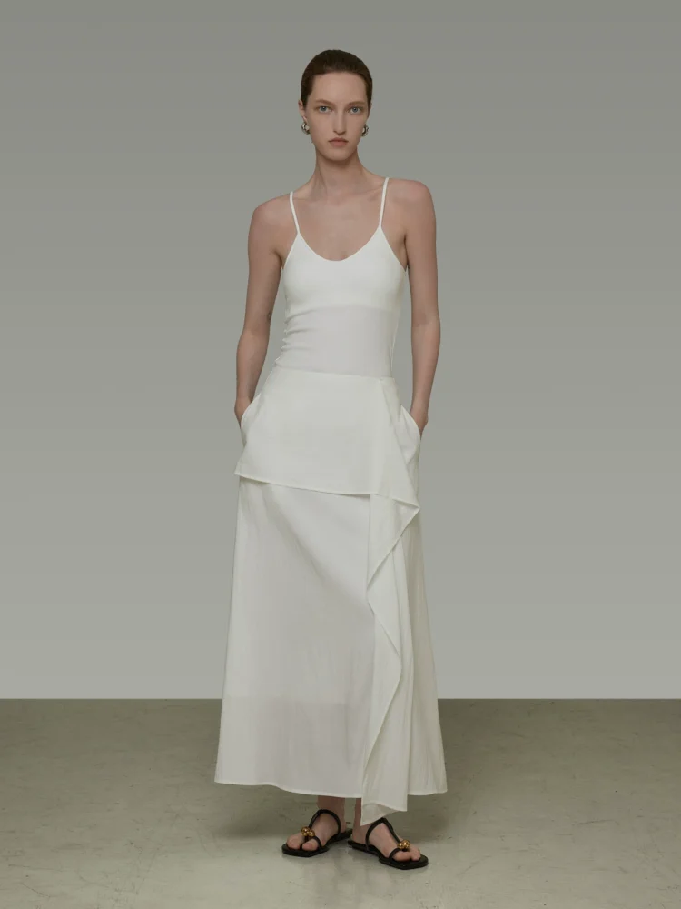 One-piece irregular long dress