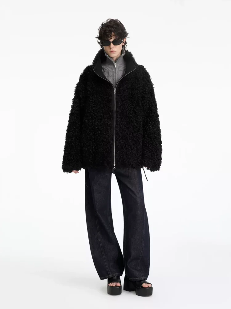 Original cow tape-shaped jeans for women's winter