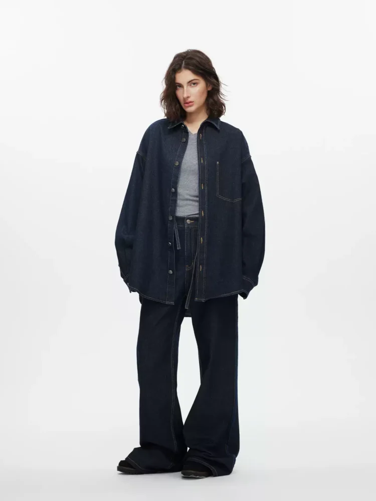Loose denim jacket for women