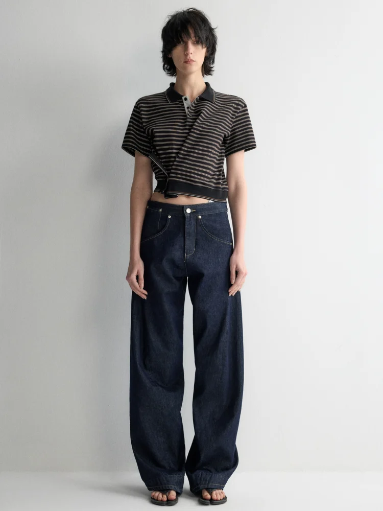 Striped short-sleeved T-shirt