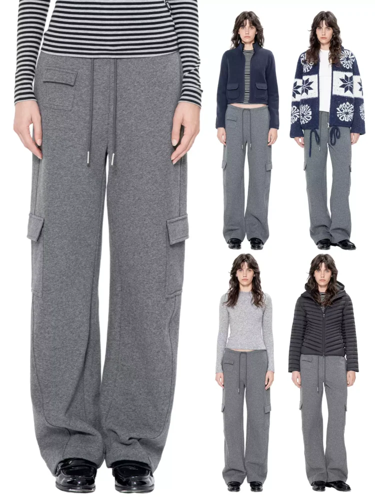 New style sweatpants for women, curved knife pants