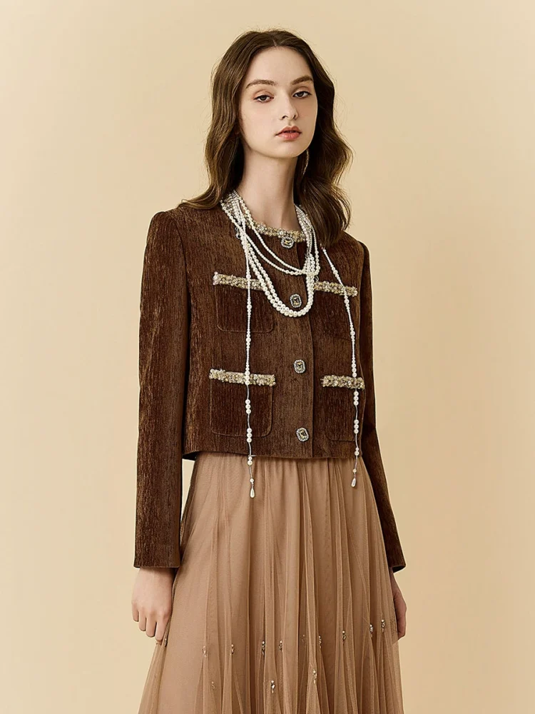 New Chenille short jacket for women